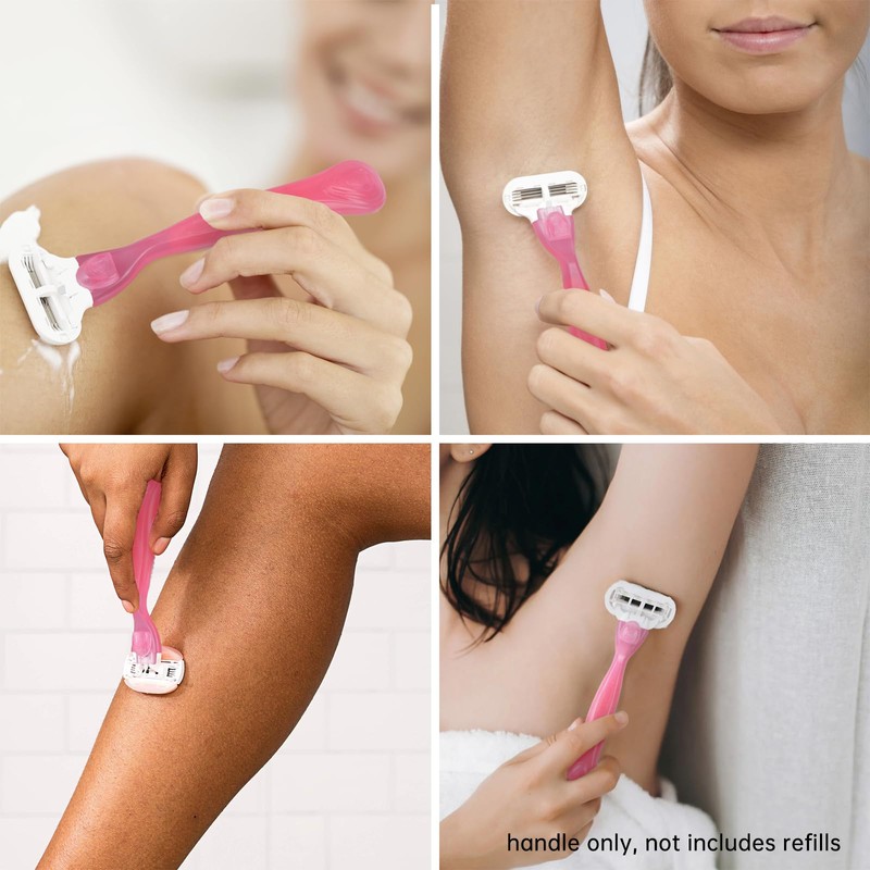 TEITEAI 2 Pack Replacement Razor Handle Compatible with Venus only