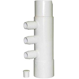 Hot Tub Replacement Parts Compatible with Jacuzzi Spa Manifold Water 2-inch Slip x 2-inch Spigot x 3 Port 1 inch Barb 6541-131