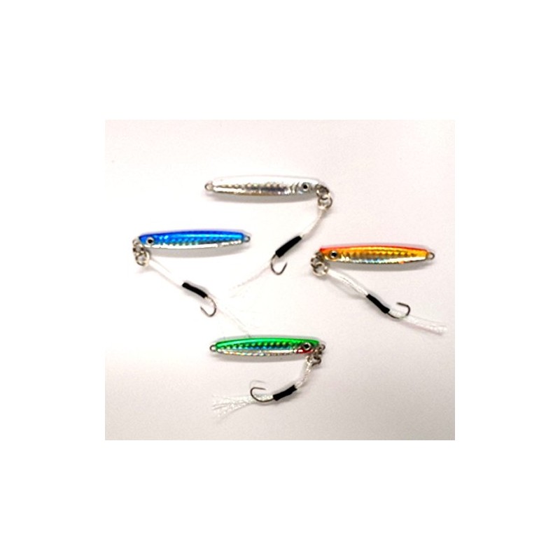 4 Assorted Micro LRF (Light Rock Fishing) Shore Jigs With