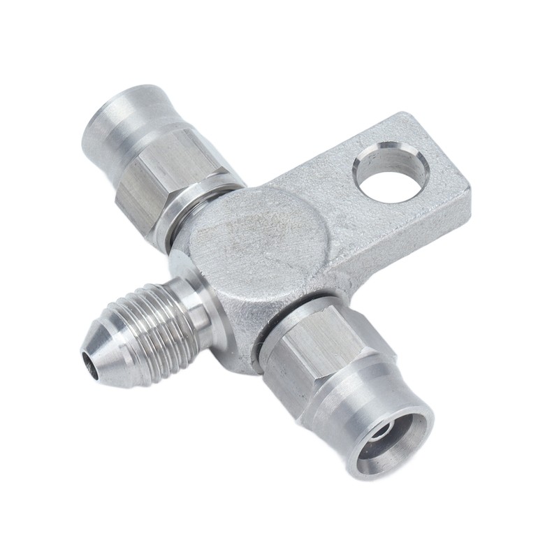 AN‑3 Tee Brake Hose AN3 to Line End Fittings Stainless