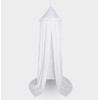 MAMERIA Kids Bed Canopy with Frills Cotton Mosquito Net for