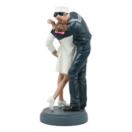 Ebros World War 2 Victory At Times Square The Kiss Navy Sailor With Nurse Statue In Vivid Colors Historical World War Memorabilia