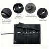 YLZZMDQSZ Leather Chef Knife Roll Bag, Knife Bags for Chefs