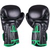 OKAMI Boxing Gloves Black Rumble Black/Green (12 oz)
