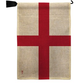 England Burlap Garden Flag Set Mailbox Hanger Regional Nationality Nation International World Country Particular Area Small Decorative Gift Yard House Banner Double-Sided Made In USA 13 X 18.5