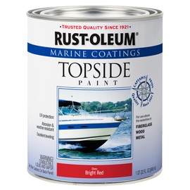 Rust-Oleum, Bright Red 207004 Marine Coatings Topside Paint, Quart, 32 Fl Oz (Pack of 1), 11