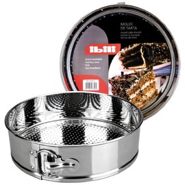 IBILI MOLDE DESMONTABLE INOX 23 cm, Stainless Steel, Silber, 23 x 23 x 6 cm, 2-Einheiten