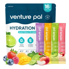 Venture Pal Polvo Bebida Electrolitos Sin Azúcar - 16 Sobres                                                                                          