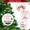 Barydat 24 Pcs Christmas Ceramic Ornaments Thank You Gifts Inspirational