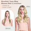 Benehair Nano Ring Hair Extensions Real Human Invisible Remy Straight