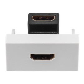 Gorise HDMI Angled Module White Adapter Faceplate 90 Degree Right Angle HDMI Panel