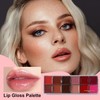 Paleta De Labios 12 Colores Maquillaje Labial Mate De Larga