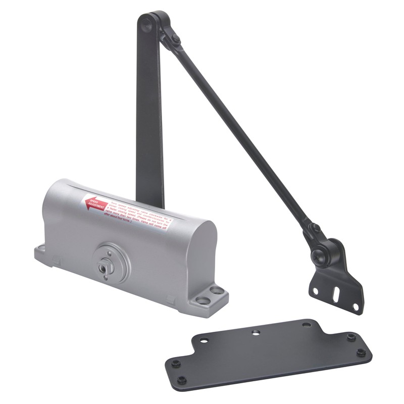 Light Duty Residential Hold Open Door Closer, ADA, Matte Black