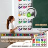 Headphone Storage Classroom Headphone Organizer 15 Pockets PVC Clear Organizer