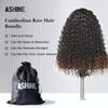 ASHINE Hair Bundles Deep Wave Unprocessed Cambodian Raw Hair Bundles