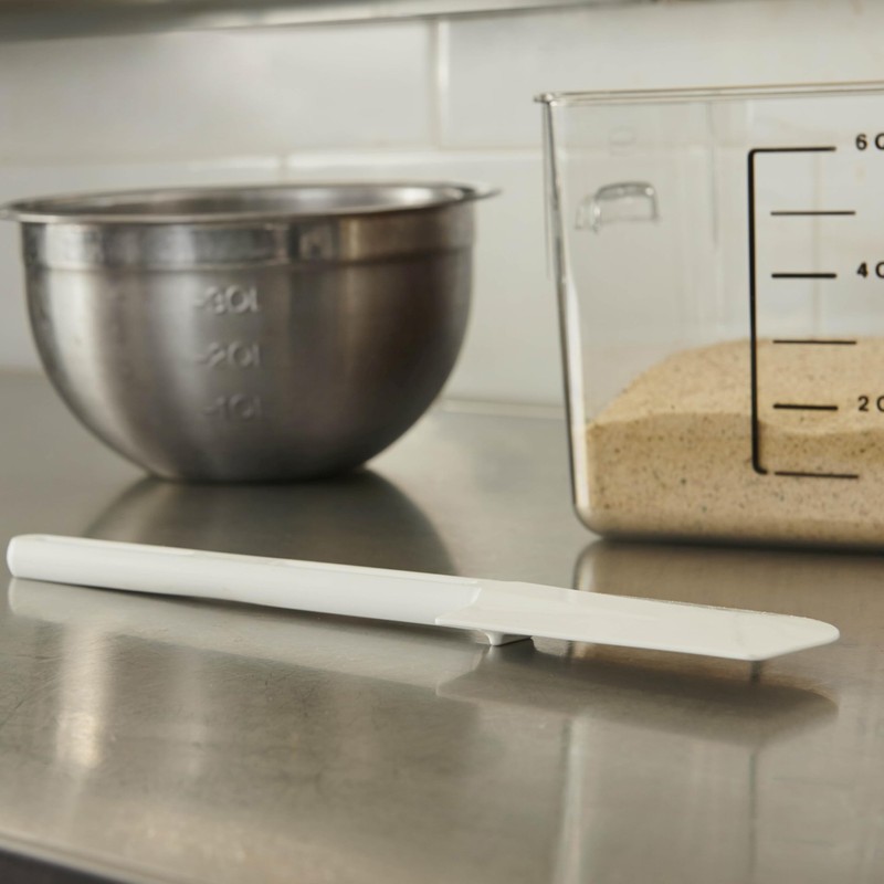 Rubbermaid Commercial Products Scraper Spatula/Food Scraper, 13.5-Inch, Dishwasher Safe, White,