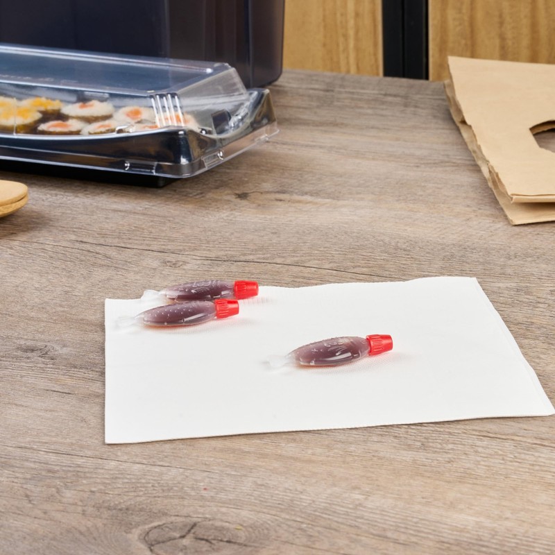 Restaurantware-Bento Tek 3 Milliliter Fish-Shaped Bottles, 100 Disposable Mini Condiment