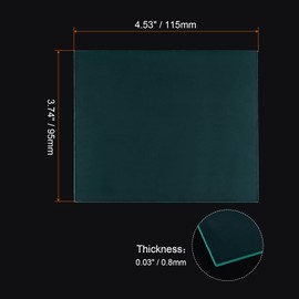 HARFINGTON 10pcs Welding Helmet Outer Cover Lens 4.53"x3.74"x0.03" for Darkening Welding Filter Protective Lens Welding Helmet Accessories, Clear
