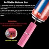 Cute Lipstick Lighter, 2 Pack Soft Flame Refillable Butane Lighter
