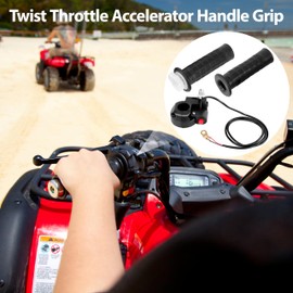 Tunejoy Throttle Grips Universal 22 mm Throttle Grips with On/Off Switch with Handlebar Switch Set Speed Grip Scooter for ATV Quad Pit Bike Mini Pocket Bike Go Kart