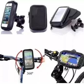 Transhine Kit Porta Cel Para Bici/moto Universal+linterna Led Recarga