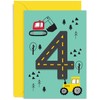 Old English Co. Colourful Fourth Birthday Card for Boys and