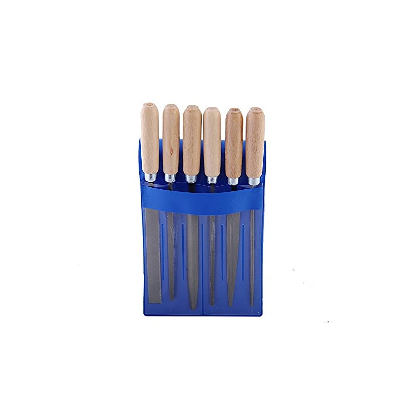 Key Files 6-Piece Made in Germany, File Set Metal Flat