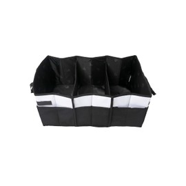 geckobrands Folding Trunk Tote – Collapsible Car Organizer with Removable Dividers
