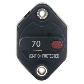 ZOOKOTO 70A Circuit Breaker Fuse Inverter with Manual Reset Button for Auto Truck RV Marine Trailer Waterproof 12V-32V DC 70 Amps