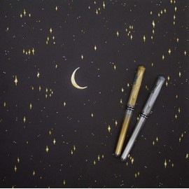 Uni Ball Silver Signo Pen Broad Metallic Gel Ink Rollerball Metal 1mm Tip Nib 0.65mm Line Width With Rubber Grip UM-153 (Pack Of 12)