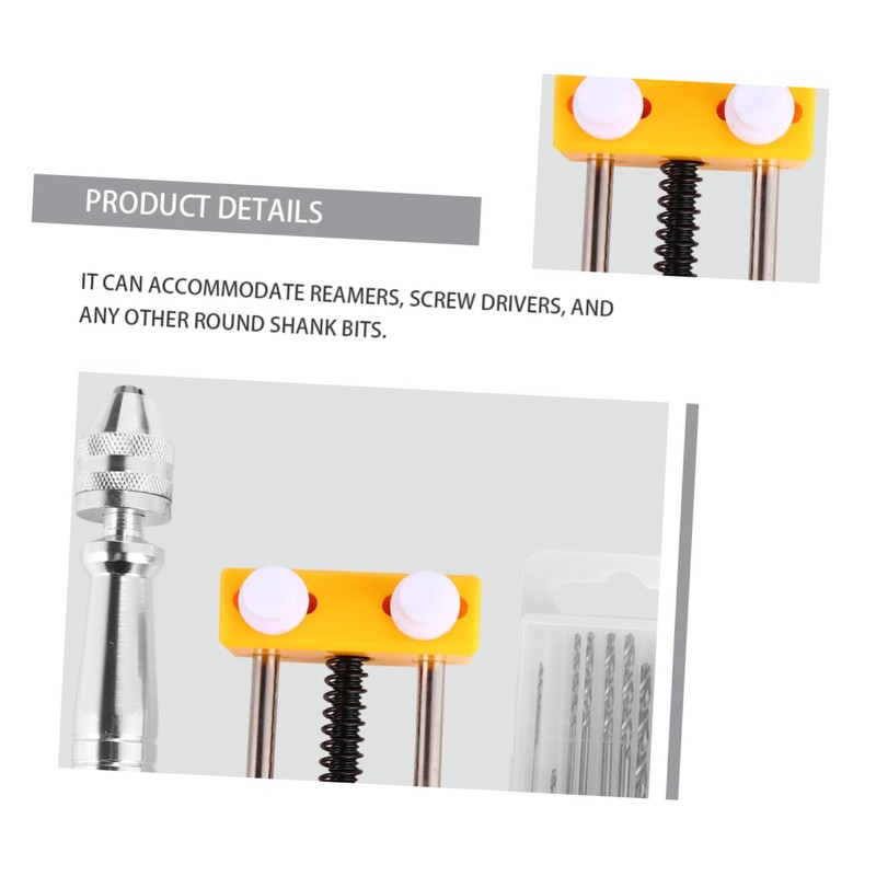 Operitacx 0.5-3.0mm Mini Hand Drill for Jewelry Wood and Metal