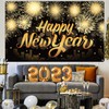 Large Happy New Year Banner, 2024 New Year's Eve Decorations,