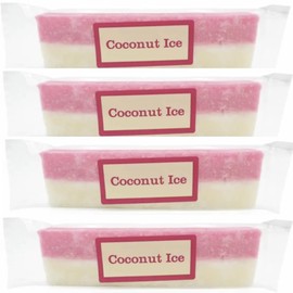 Delight in Tropical Bliss with Coconut Ice Bars - Four Pack (130g Each) of Exquisite Sweetness!