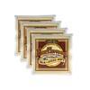 4 PACK Ernie Ball 2047 Silk & Steel 80/20 Bronze Acoustic Guitar Strings 10-50 ex soft