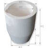 otoolworld Ceramic Melting Crucible Cup Furnace Melting Casting Refining Gold