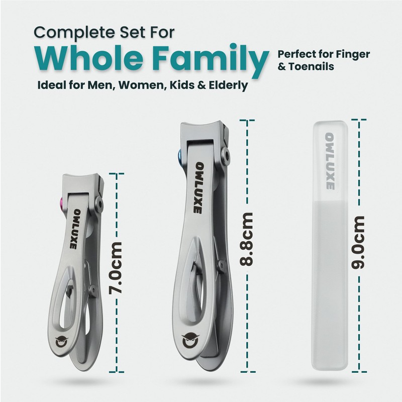Toe Nail Clippers for Thick Nails - Ultra Sharp Wide
