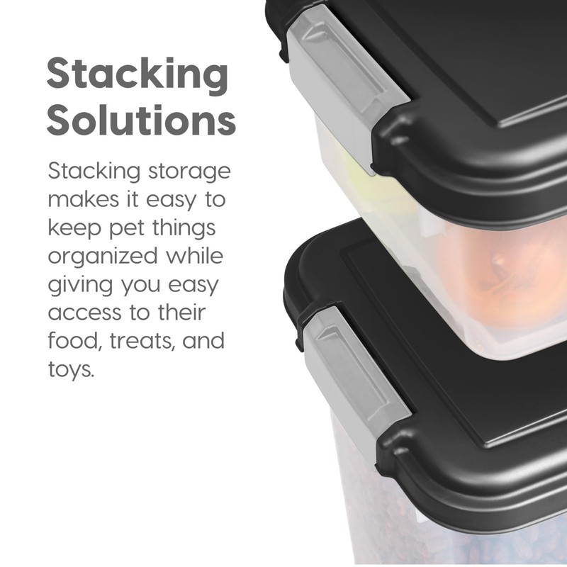 IRIS USA Dog Food Storage Container, 30 lbs & 11