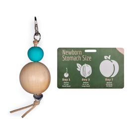 Breastfeeding Belly Beads Stomach Size - Newborn Baby Tummy - Gift for Nurses Midwives Lactation Consultants Postpartum L&D RN Doula - Visual Teaching Tool Education (Blue)