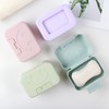 travel swimming pool portable smile Soap Case Pink 6ea