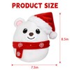 Christmas Stuffed Animal, Polar Bear with Christmas Hat Plush, Cute