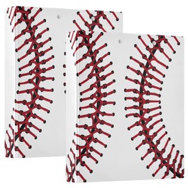 xigua Baseball Seam 3 Ring Binder Round Rings 1 Pack,Holds 200 Sheets Ring Binders for School Supplies, Office or Home86