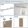 JUBEST 7.5FT Box Rail Exterior Barn Door Hardware Kit, Heavy-Duty