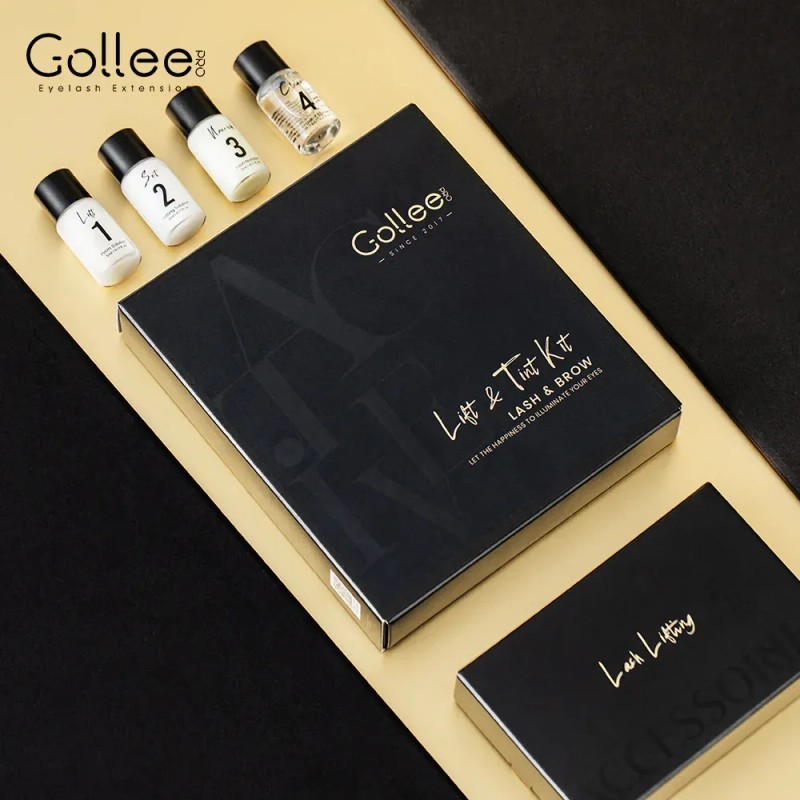 Kit Gollee Lash Lifting De Pestañas Laminado Ceja Con Tinta