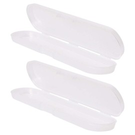 Pack of 2 Housing Fever Thermometer Storage Box Plastic Thermometer Case Box for Home Travel Children Adults 14.5 x 3 x 1.5 cm