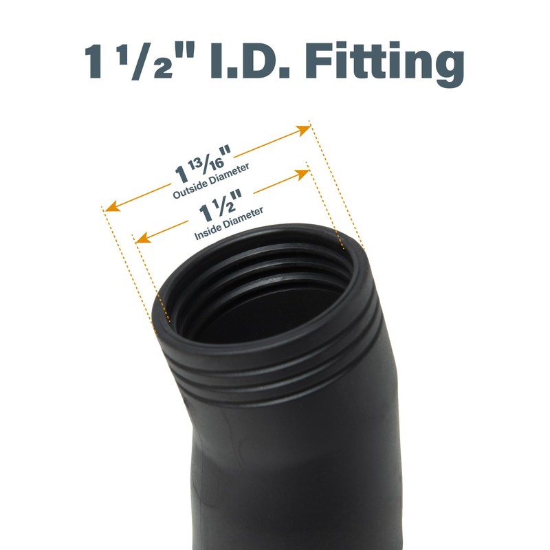 POWERTEC 70380 Quick Connect Fitting 1-1/2" ID, Extra Adapter Used