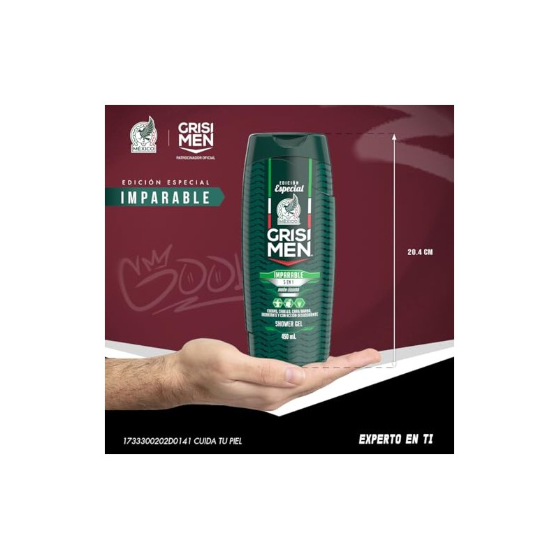 Grisi Men, Shower Gel 5 en 1 Edición Especial Selección
