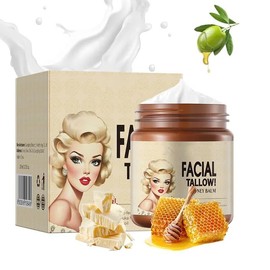 HXYDNBF Beef Tallow for Skin, Grass Fed Beef Tallow Honey Balm Natural Organic Beef Tallow for Face Deeply Moisturizer For Body & Dry Skin（3.71Oz）