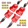 4 Pack Power Wheel Adapter for Milwaukee M18 18V Battery,
