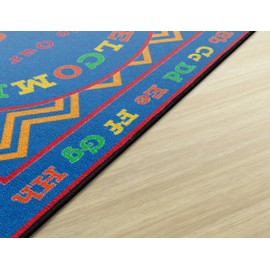 Flagship Carpets Childrens Multicolor Welcome Mat for Classroom or Kids Home School Room, Kids Room and Playroom or Entryway Rug, 2 'x 3', ABC