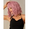 Peluca Rosa Bob Corta Cabello Sintética Cosplay Moda Mujer